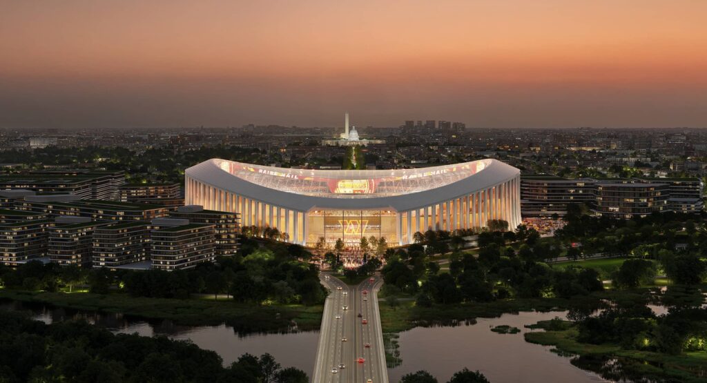 Washington Commanders and HKS Unveil Initial Renderings of New World-Class Stadium