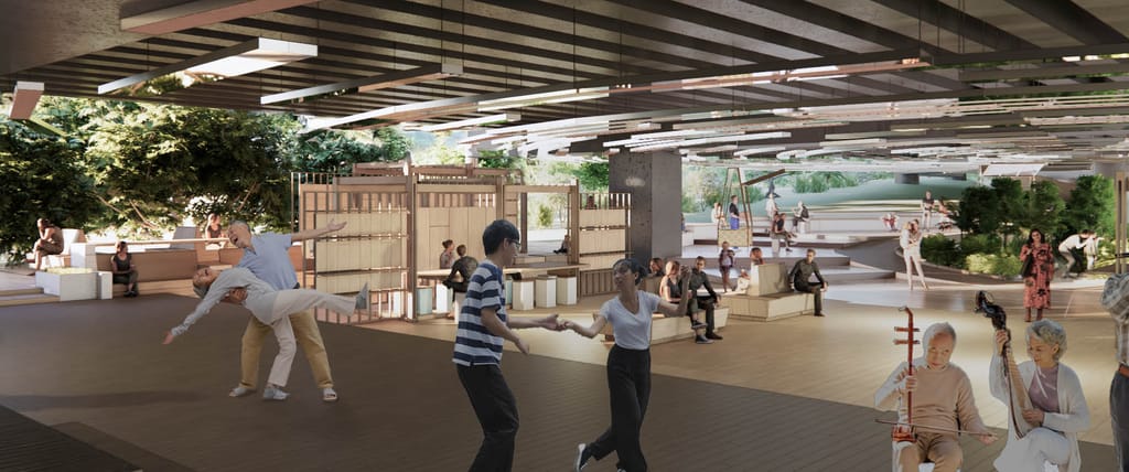 HKS and Designshop Win Design Competition for Rail Corridor in Singapore